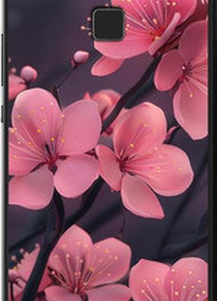 Чехол на huawei p9 lite пурпурная сакура "6075u-298-2448"