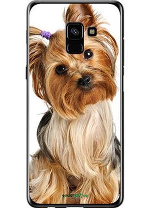 Чехол на samsung galaxy a8 plus 2018 a730f йоркширский терьер с хвостиком "930t-1345-2448"