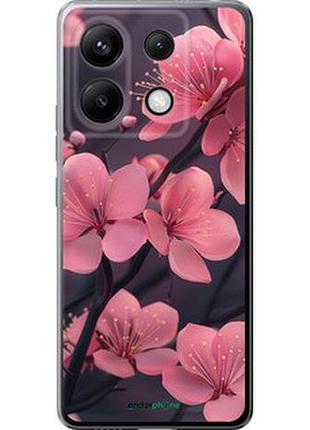 Чехол на xiaomi redmi note 13 pro 5g пурпурная сакура "6075u-3392-2448"