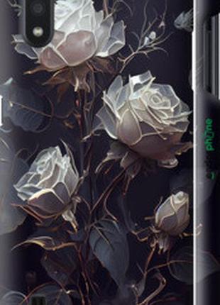 Чехол на samsung galaxy a01 a015f розы 2 "5550m-1842-2448"