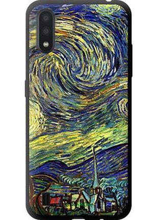 Чехол на samsung galaxy a01 a015f винсент ван гог. звёздная ночь "163b-1842-2448"