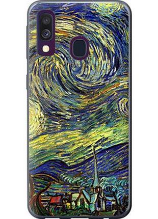 Чехол на samsung galaxy a40 2019 a405f винсент ван гог. звёздная ночь "163t-1672-2448"