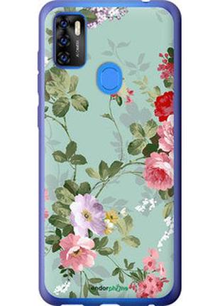 Чехол на zte blade a7s 2020 цветочные обои 2 "862u-2454-2448"
