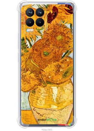 Чехол на realme 8 винсент ван гог. подсолнухи "162sp-2303-2448"