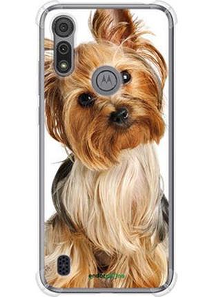 Чехол на motorola e6i йоркширский терьер с хвостиком "930sp-2355-2448"