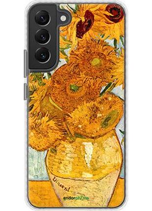 Чехол на samsung galaxy s22 plus винсент ван гог. подсолнухи "162pc-2495-2448"