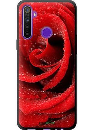 Чехол на realme 5 красная роза "529b-1862-2448"