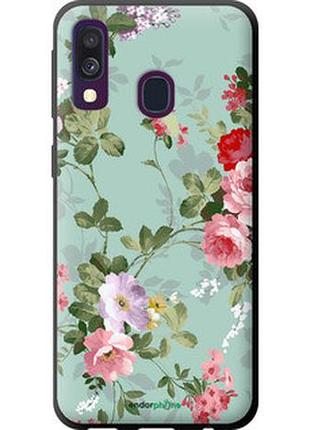 Чехол на samsung galaxy a40 2019 a405f цветочные обои 2 "862b-1672-2448"