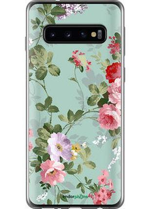 Чехол на samsung galaxy s10 цветочные обои 2 "862u-1640-2448"