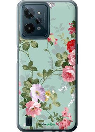 Чехол на realme c31 цветочные обои 2 "862u-2593-2448"