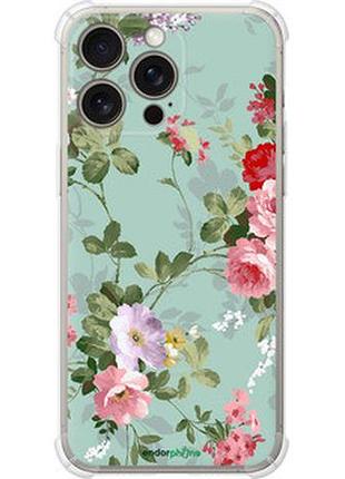 Чехол на iphone 15 pro max цветочные обои 2 "862sp-3098-2448"