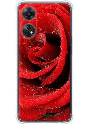 Чехол на oppo reno8 t красная роза "529sp-2969-2448"