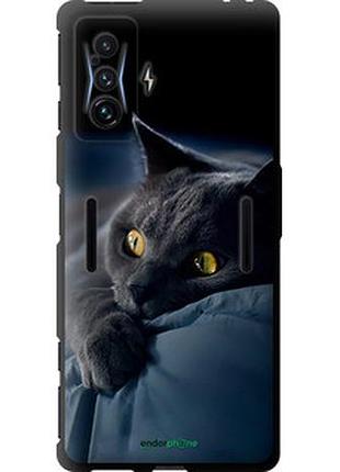 Чехол на xiaomi poco f4 gt дымчатый кот "825b-2958-2448"