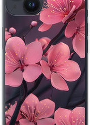 Чохол на iphone 14 пурпурова сакура "6075sp-2648-2448"