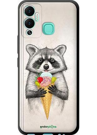 Чехол на infinix hot 12 play енотик с мороженым "4602b-2759-2448"