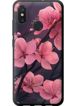 Чехол на xiaomi mi8 пурпурная сакура "6075b-1499-2448"