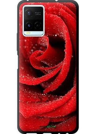Чехол на vivo y21 красная роза "529b-669-2448"