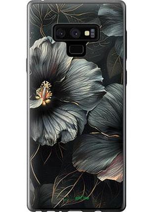 Чехол на samsung galaxy note 9 n960f черные цветы "6031u-1512-2448"