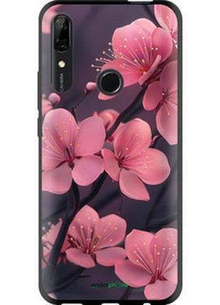 Чохол на huawei p smart z пурпурова сакура "6075b-1704-2448"
