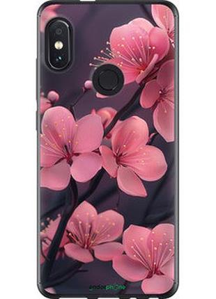Чехол на xiaomi redmi note 5 пурпурная сакура "6075t-1516-2448"