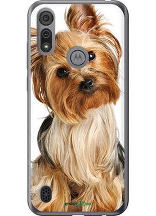 Чохол на motorola e6i йоркширський тер'єр із хвостиком "930u-2355-2448"
