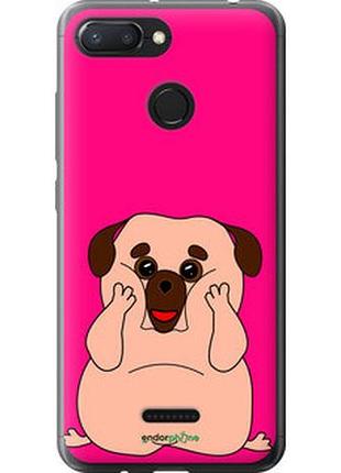 Чохол на xiaomi redmi 6 веселий мопс "4908u-1521-2448"