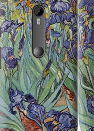 Чехол на motorola moto g3 винсент ван гог. ирисы "161m-318-2448"
