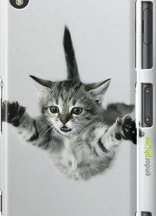 Чехол на sony xperia z3 dual d6633 летящий котёнок "2322c-59-2448"