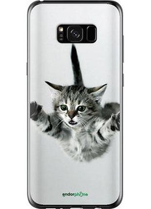 Чехол на samsung galaxy s8 plus летящий котёнок "2322t-817-2448"