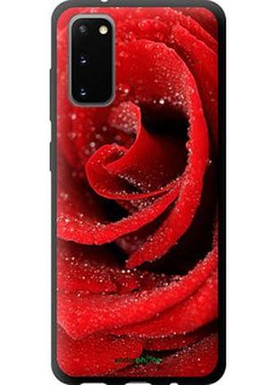 Чехол на samsung galaxy s20 красная роза "529b-1824-2448"