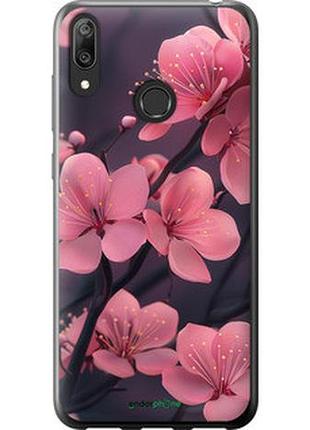 Чохол на huawei y7 2019 пурпурова сакура "6075u-1638-2448"
