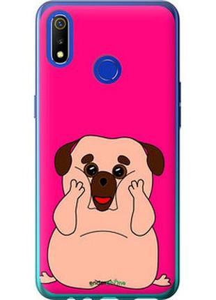 Чохол на realme 3 веселий мопс "4908u-1869-2448"