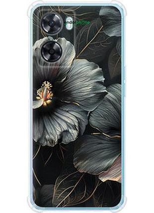Чохол на oppo a57s чорні квіти "6031sp-2931-2448"