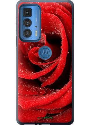 Чехол на motorola edge 20 pro красная роза "529u-2662-2448"