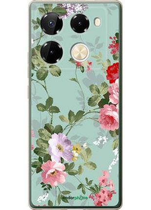 Чехол на infinix note 40 pro 4g цветочные обои 2 "862u-3691-2448"