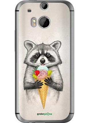 Чехол на htc one m8 енотик с мороженым "4602u-30-2448"
