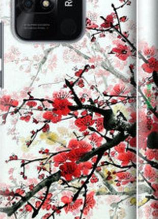 Чохол на xiaomi redmi 10c квітучий кущ "831m-2591-2448"