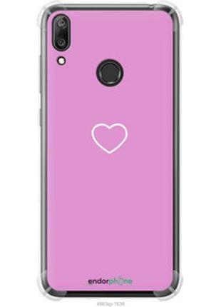 Чехол на huawei y7 2019 сердце 2 "4863sp-1638-2448"