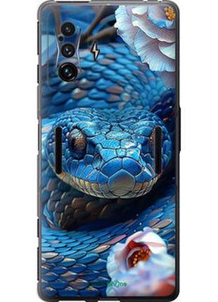 Чехол на xiaomi poco f4 gt blue snake "6079u-2958-2448"