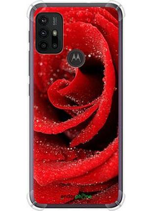 Чехол на motorola moto g20 красная роза "529sp-2461-2448"
