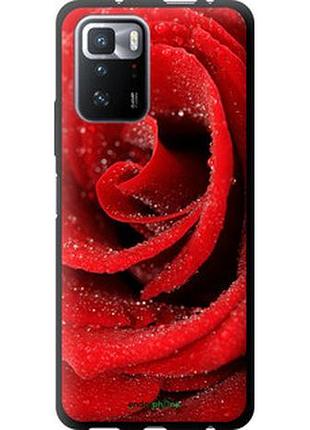 Чехол на xiaomi poco x3 gt красная роза "529b-2511-2448"
