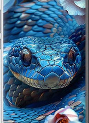 Чехол на huawei y7 2017 blue snake "6079u-1019-2448"