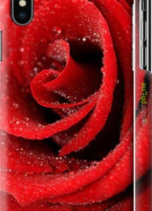 Чехол на iphone xs красная роза "529m-1583-2448"