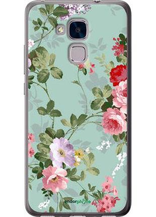 Чехол на huawei honor 5c цветочные обои 2 "862t-356-2448"