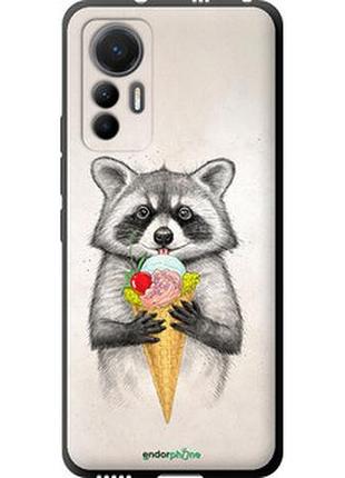 Чохол на xiaomi 12 lite єнотик з морозивом "4602b-2579-2448"