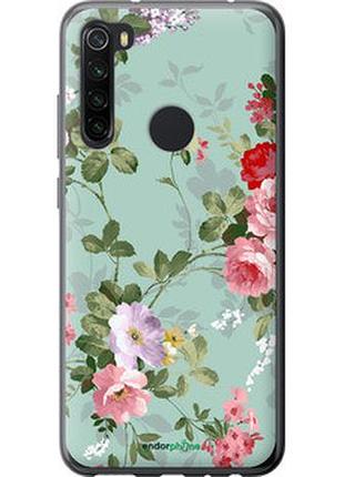 Чехол на xiaomi redmi note 8 цветочные обои 2 "862u-1787-2448"