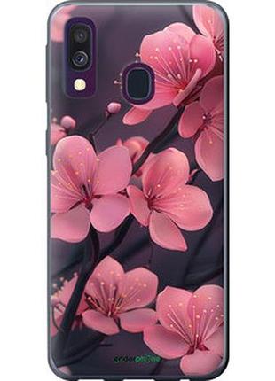 Чехол на samsung galaxy a40 2019 a405f пурпурная сакура "6075t-1672-2448"
