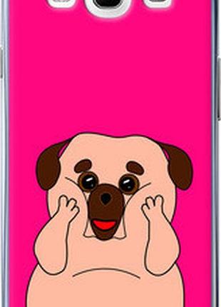 Чехол на samsung galaxy s3 i9300 весёлый мопс "4908t-11-2448"
