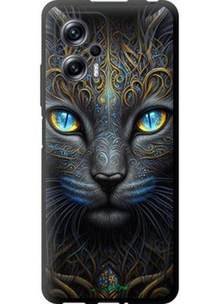 Чехол на xiaomi redmi note 11t pro+ кошка "5548b-3861-2448"