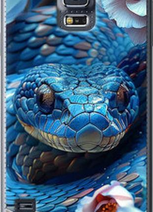 Чехол на samsung galaxy s5 g900h blue snake "6079t-24-2448"